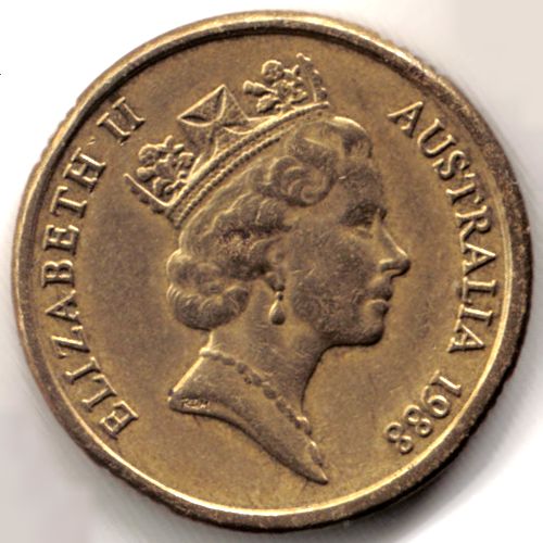2 DOLLARS AUSTRALIA 1988 rub